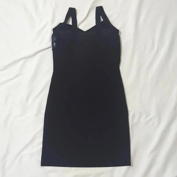 Express Sleeveless Bodycon Mini Dress, Color Black Size S/P - Picture 2 of 13